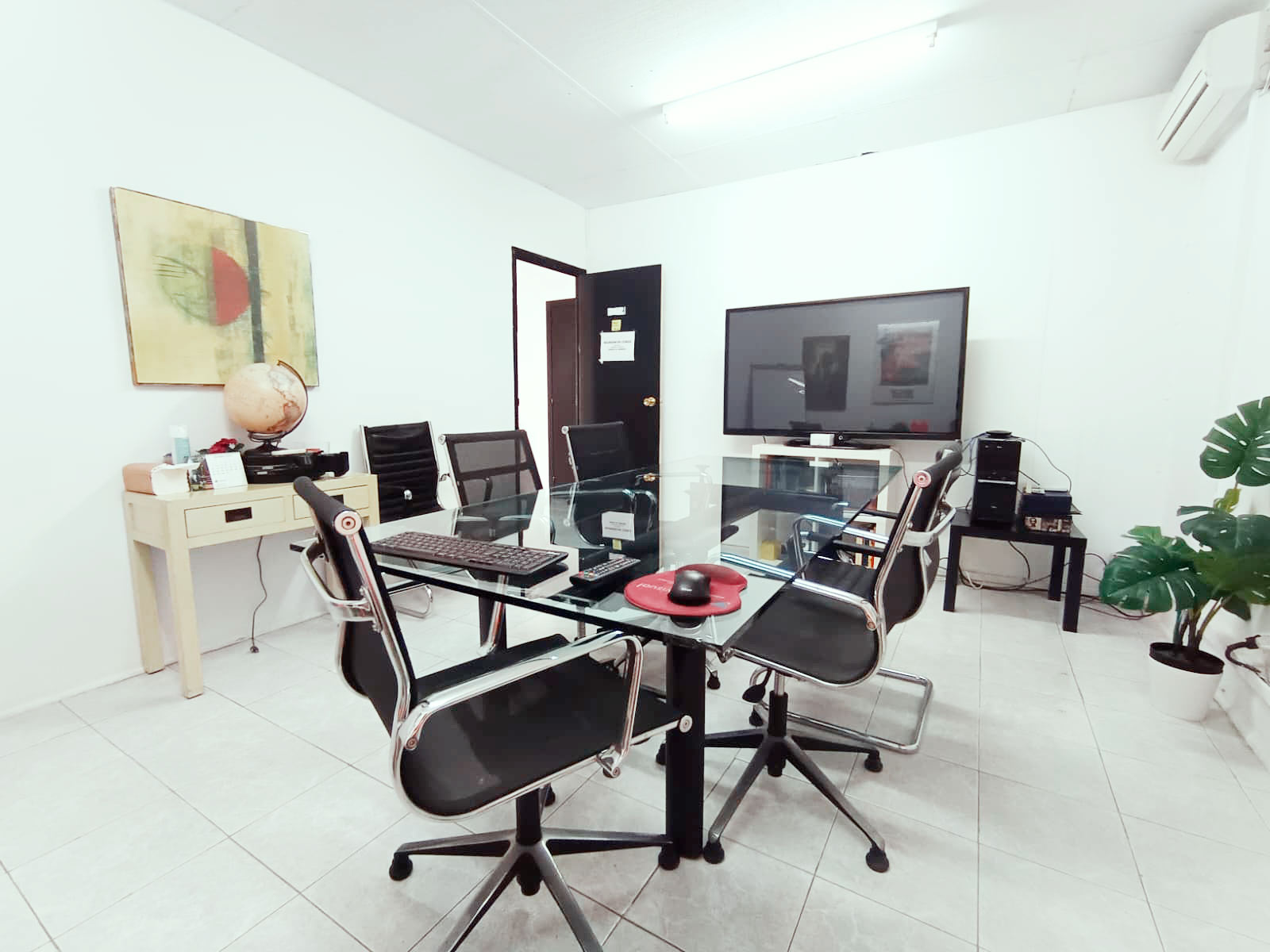 Open-plan production office workspace at Murcia Production Service
