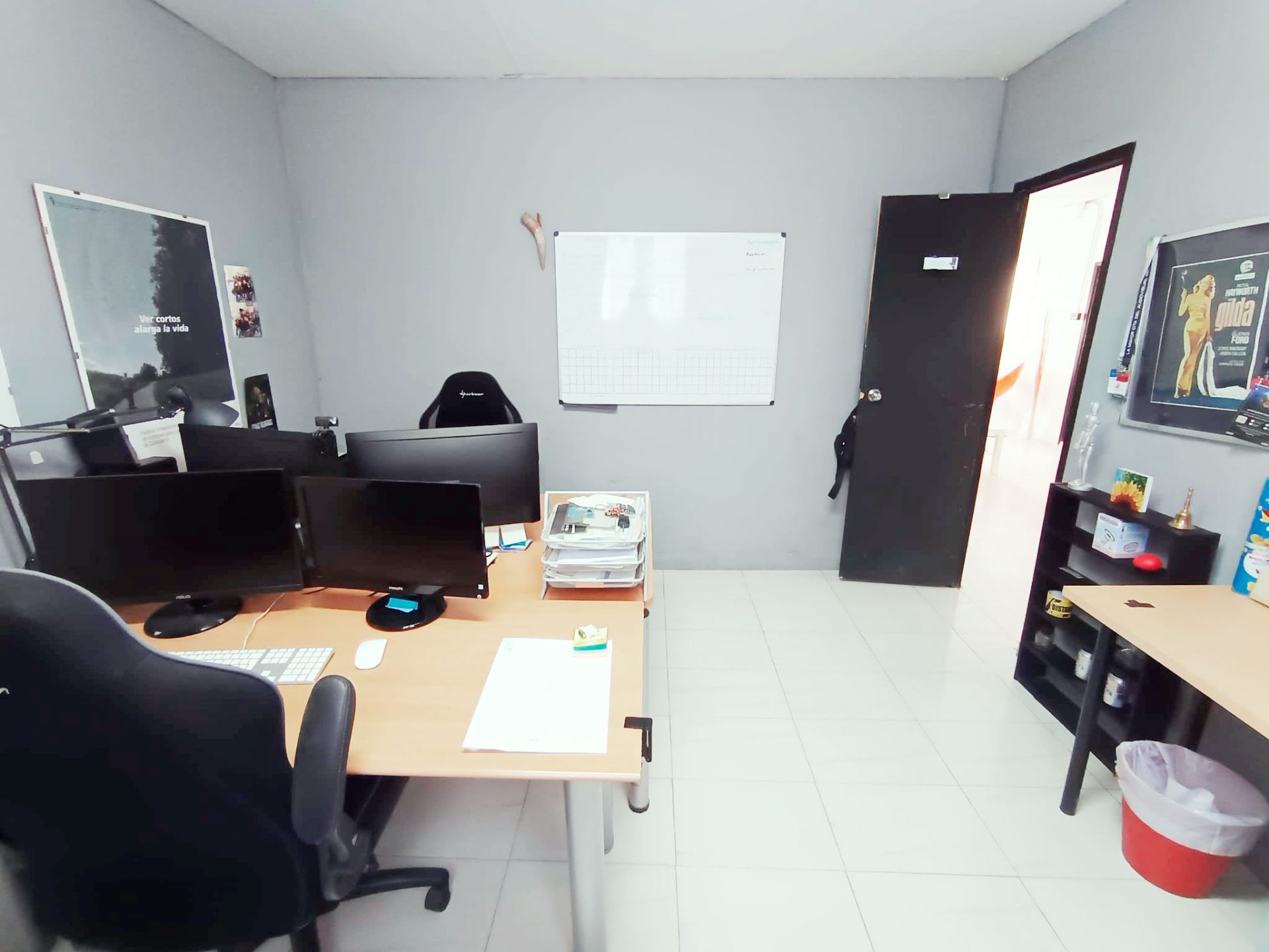 Production office common area at Murcia Production Service — film crew support space